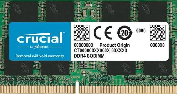 رم لپ تاپ 8 گیگ Crucial DDR4 2400